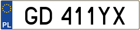 Trailer License Plate